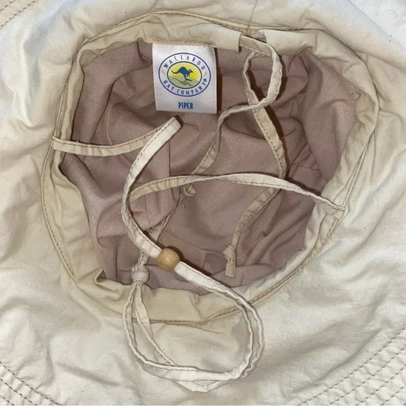 Wallaroo Unisex Beige Sun Hat 100% Cotton - Picture 4 of 9